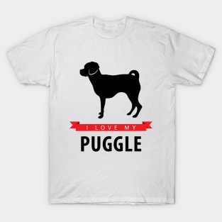 I Love My Puggle T-Shirt